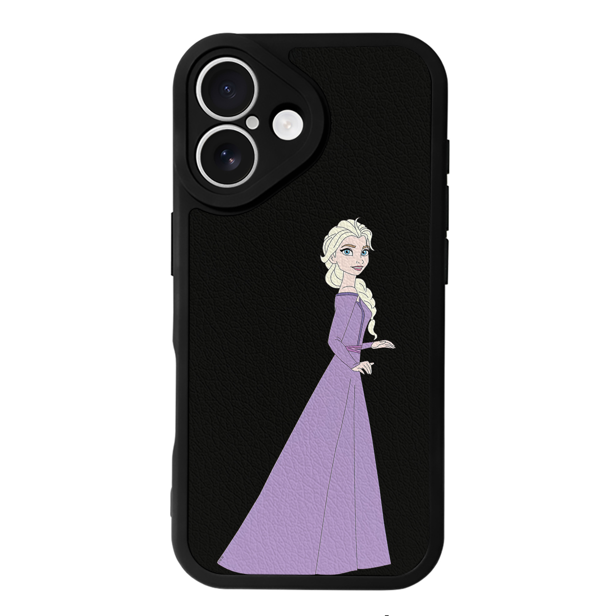 （画像用） アナと雪の女王 アンナ エルサ Frozen Anna Elsa 【iPhone 16シリーズ対応】シリコンスマホケース（レザー調） 材質：シリコン